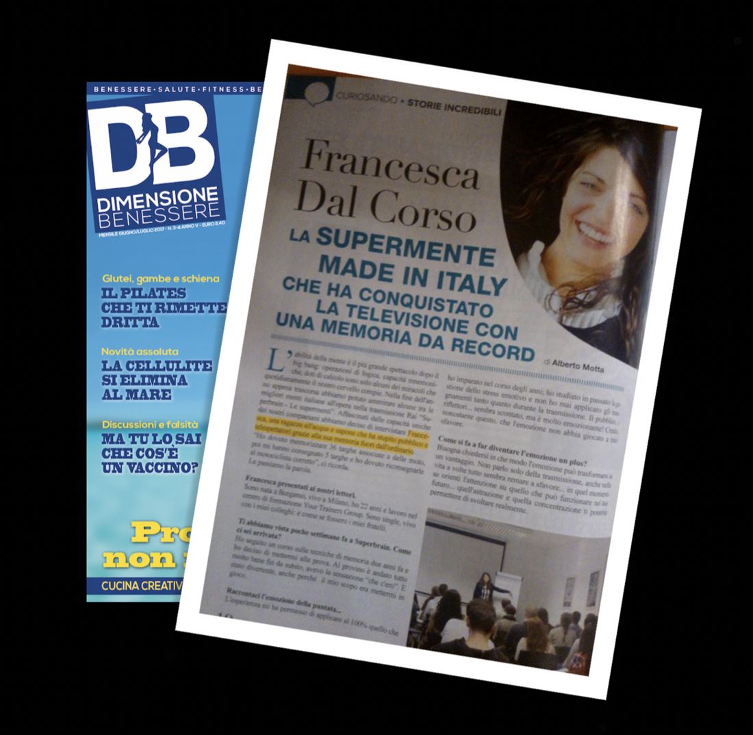 Dimensione Benessere magazine feature