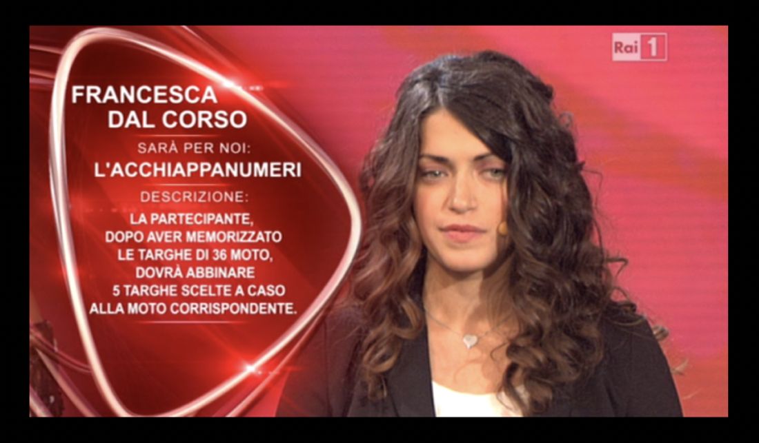 Rai 1 broadcast, L'Acchiappanumeri challenge